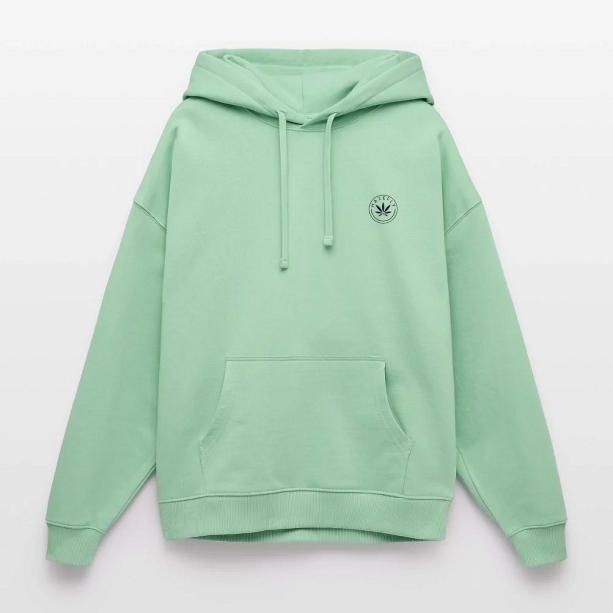GREEN MIND Oversized Unisex Bio-Hoodie - Nebeljade - Front