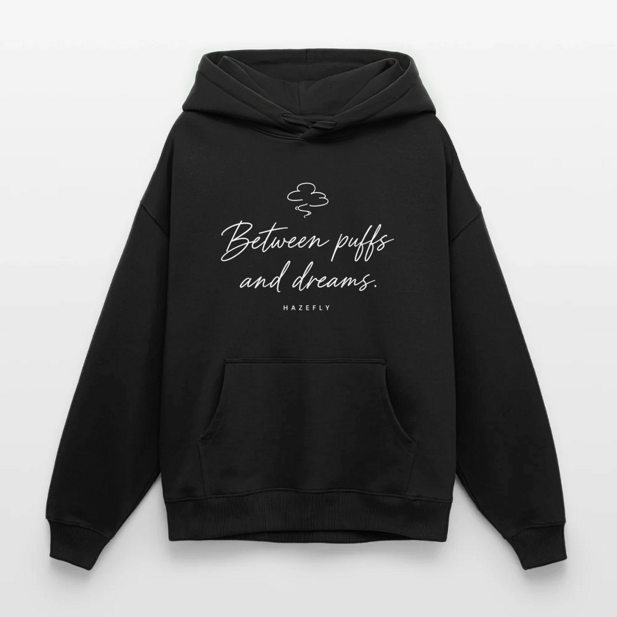 PUFFS & DREAMS Oversized Unisex Bio-Hoodie - Schwarz