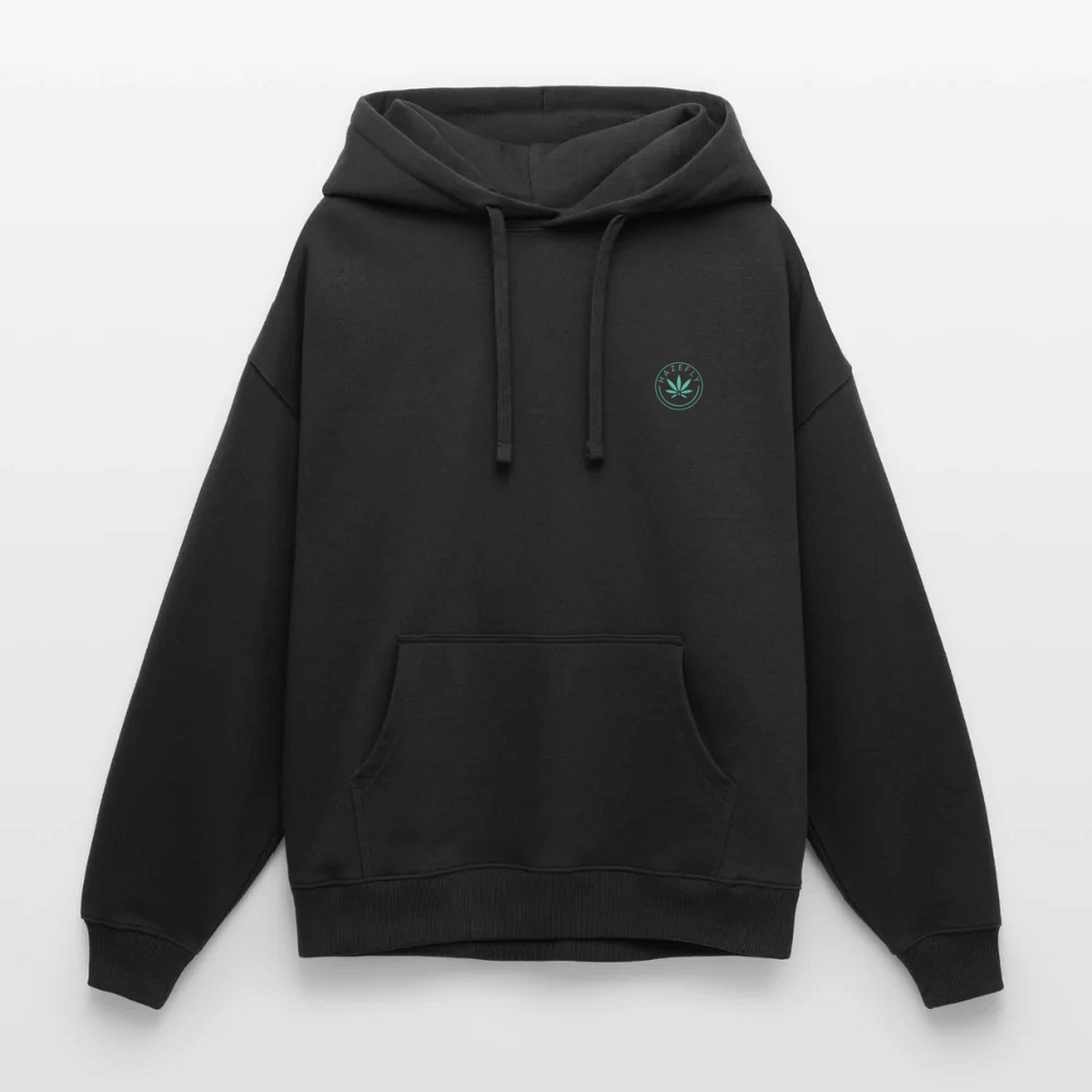 TROPICANA CHERRY Oversized Unisex Bio-Hoodie - Schwarz - Front