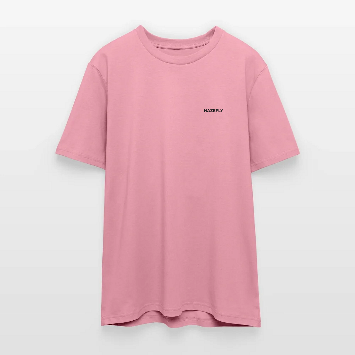HF SIGNATURE Regular T-Shirt Lila Traum, Vorderseite mit schwarzer Hazefly Signature