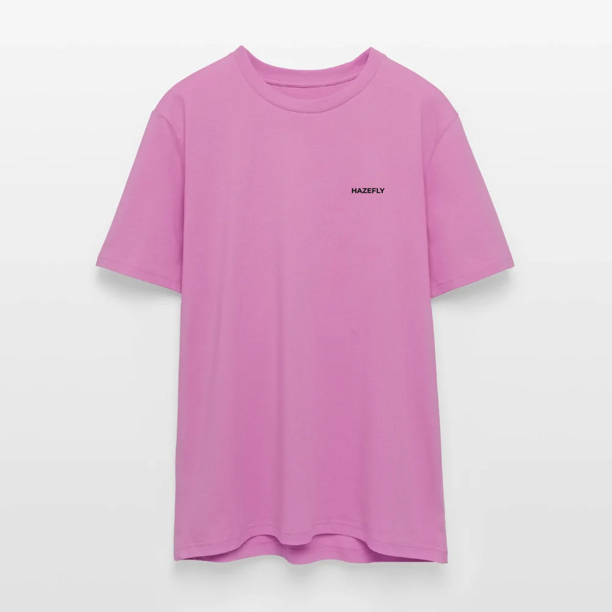HF SIGNATURE Regular T-Shirt Pink, Vorderseite mit schwarzer Hazefly Signature