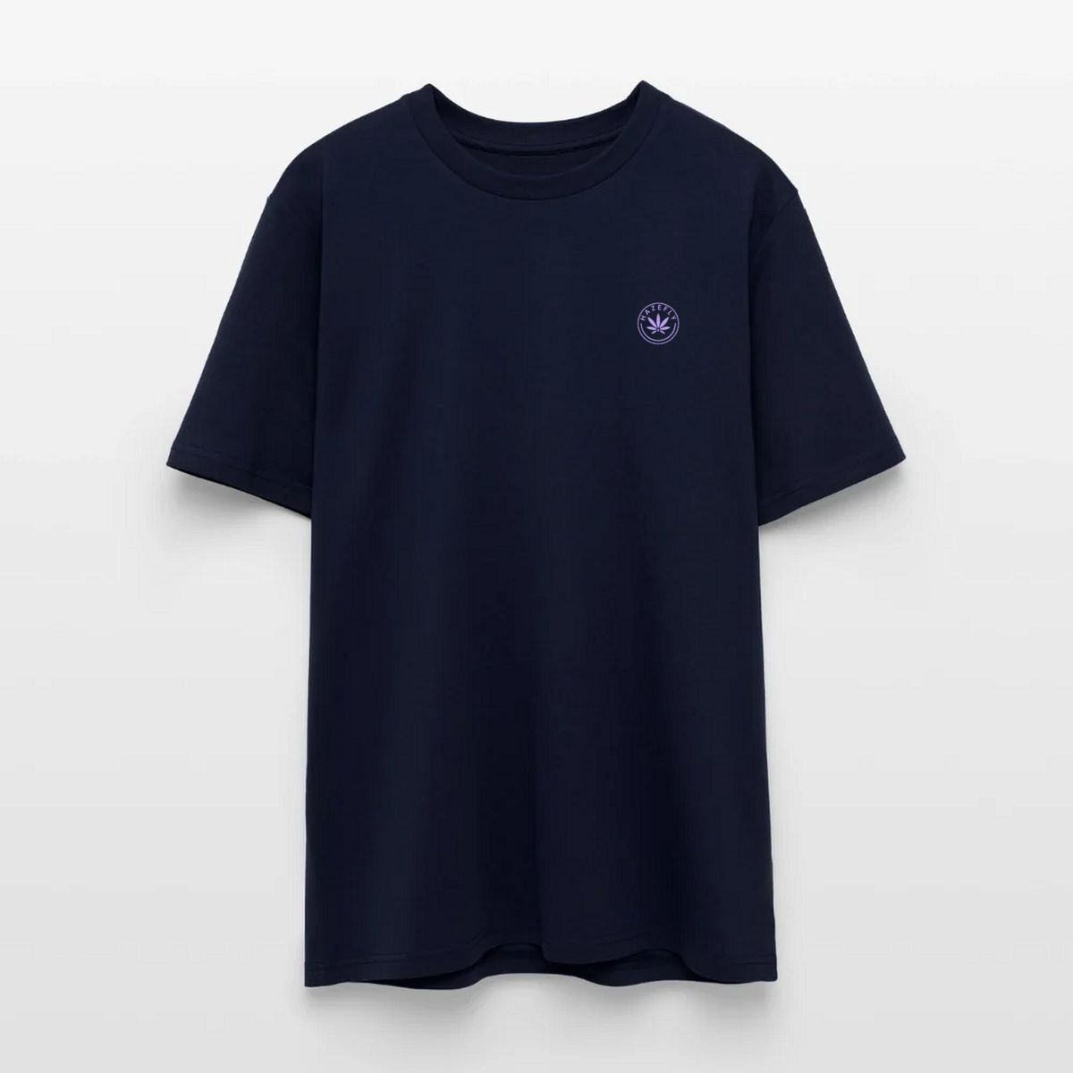 LA CATRINA KUSH Regular T-Shirt Navy, Vorderseite mit Hazefly-Logo
