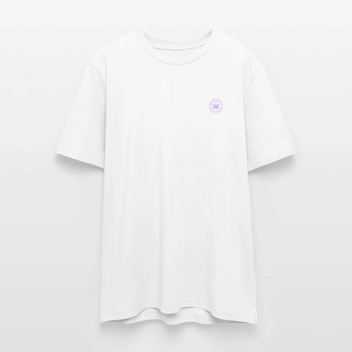 LA CATRINA KUSH Regular T-Shirt Weiß, Vorderseite mit Hazefly-Logo