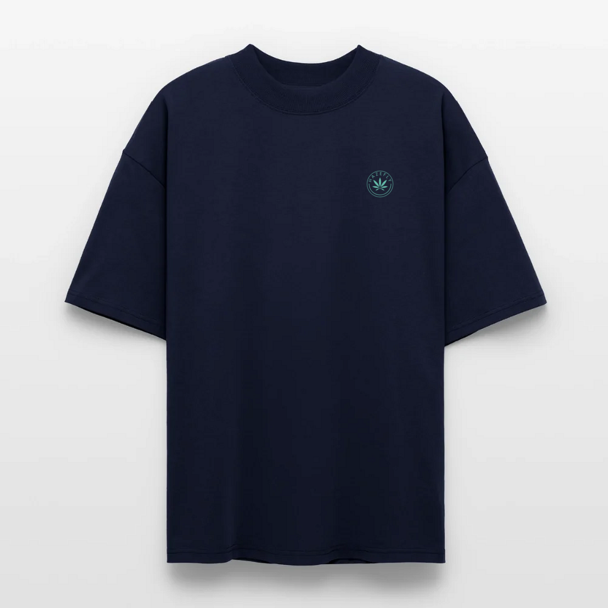 GELATO Oversized T-Shirt Navy, Vorderseite mit Hazefly-Logo