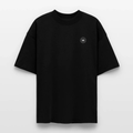 HAZEFLY LOGO WHITE Oversized T-Shirt Schwarz, Vorderseite mit Hazefly-Logo