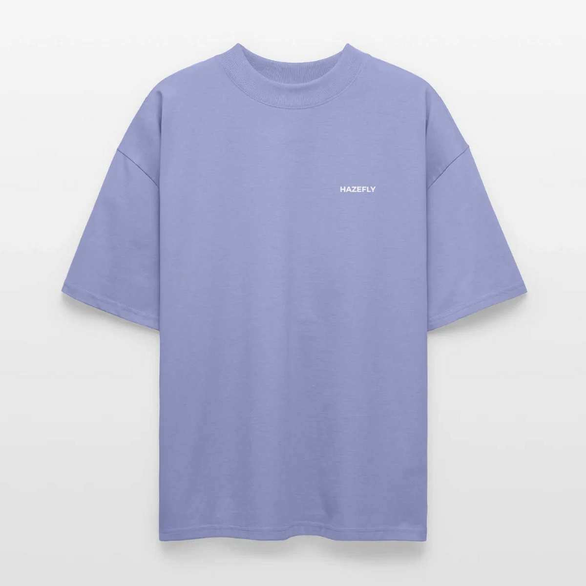 HF SIGNATURE Oversized T-Shirt Violett, Vorderseite mit Hazefly Signature
