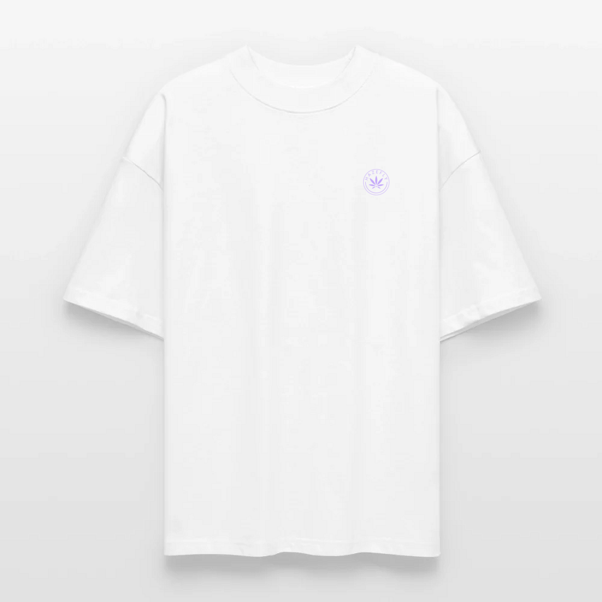 MARYLIN XOXO Oversized T-Shirt Weiß, Vorderseite mit Hazefly-Logo