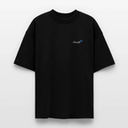 TRUE BERRY Oversized T-Shirt Schwarz, Vorderseite mit TRUE-Logo