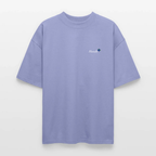 TRUE BERRY Oversized T-Shirt Violett, Vorderseite mit TRUE-Logo