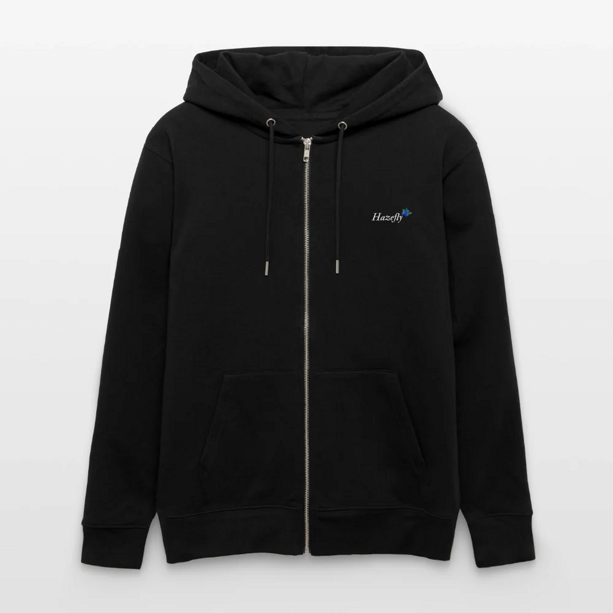 TRUE BERRY Kapuzenjacke Schwarz, Vorderseite mit TRUE-Logo