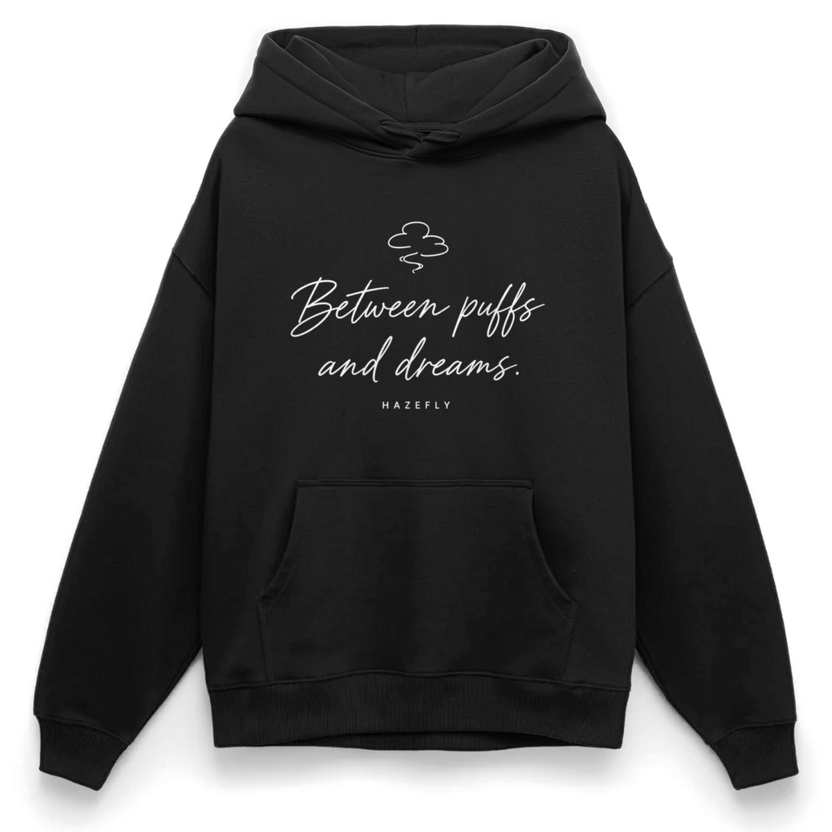 PUFFS & DREAMS Oversized Unisex Bio-Hoodie - Schwarz