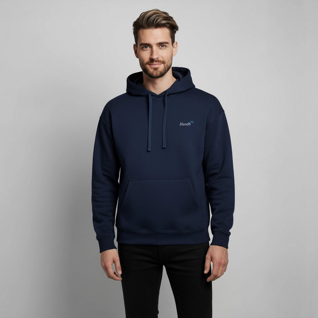 TRUE BERRY Oversized Unisex Bio-Hoodie - Navy