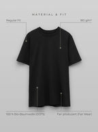Material & Fit: Regular Tee, 180 g/m², 100 % Bio-Baumwolle (GOTS), Fair Wear, Regular Fit