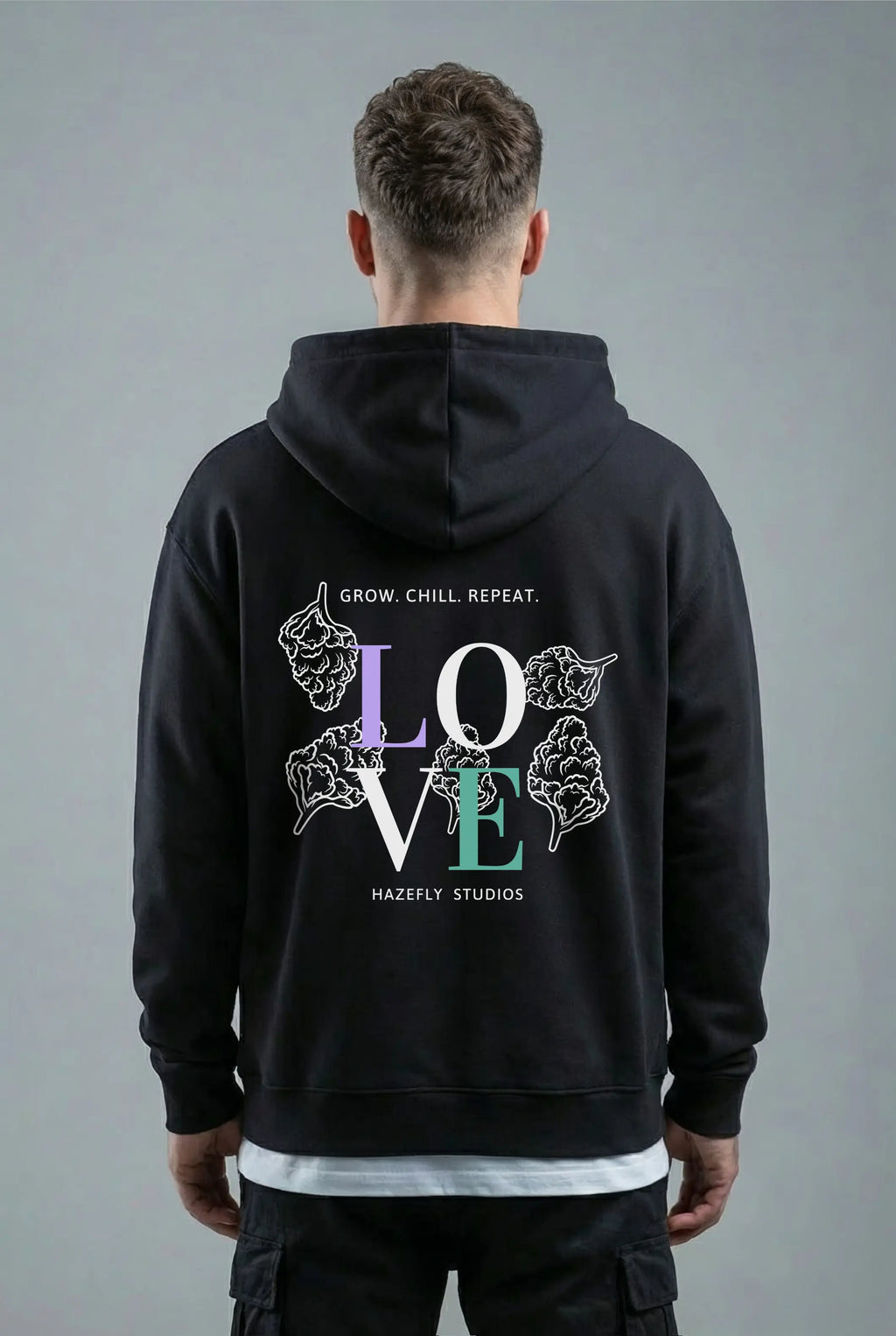 GROW. CHILL. REPEAT. Unisex Bio-Kapuzenjacke