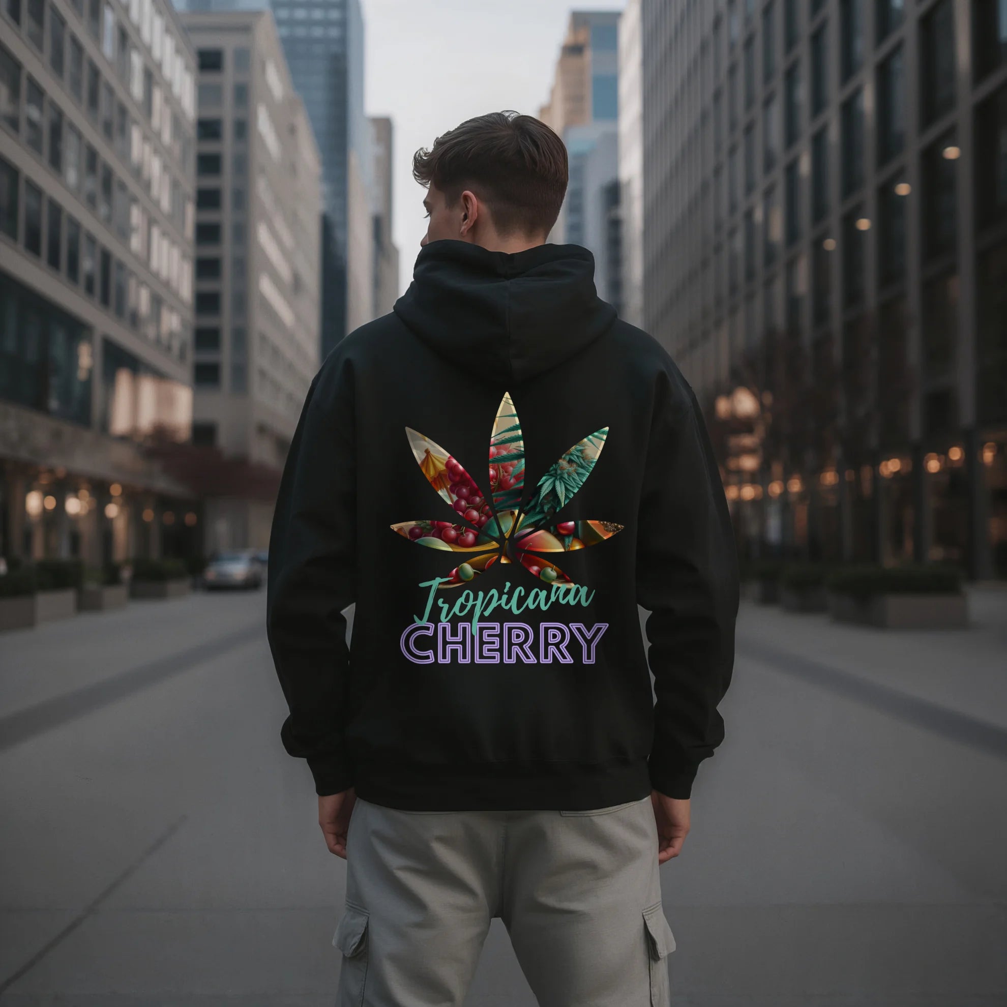 TROPICANA CHERRY Unisex Bio-Hoodie