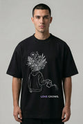 LOVE GROWS II Oversized Unisex Bio T-Shirt