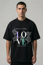 GROW. CHILL. REPEAT. Oversized Unisex Bio T-Shirt