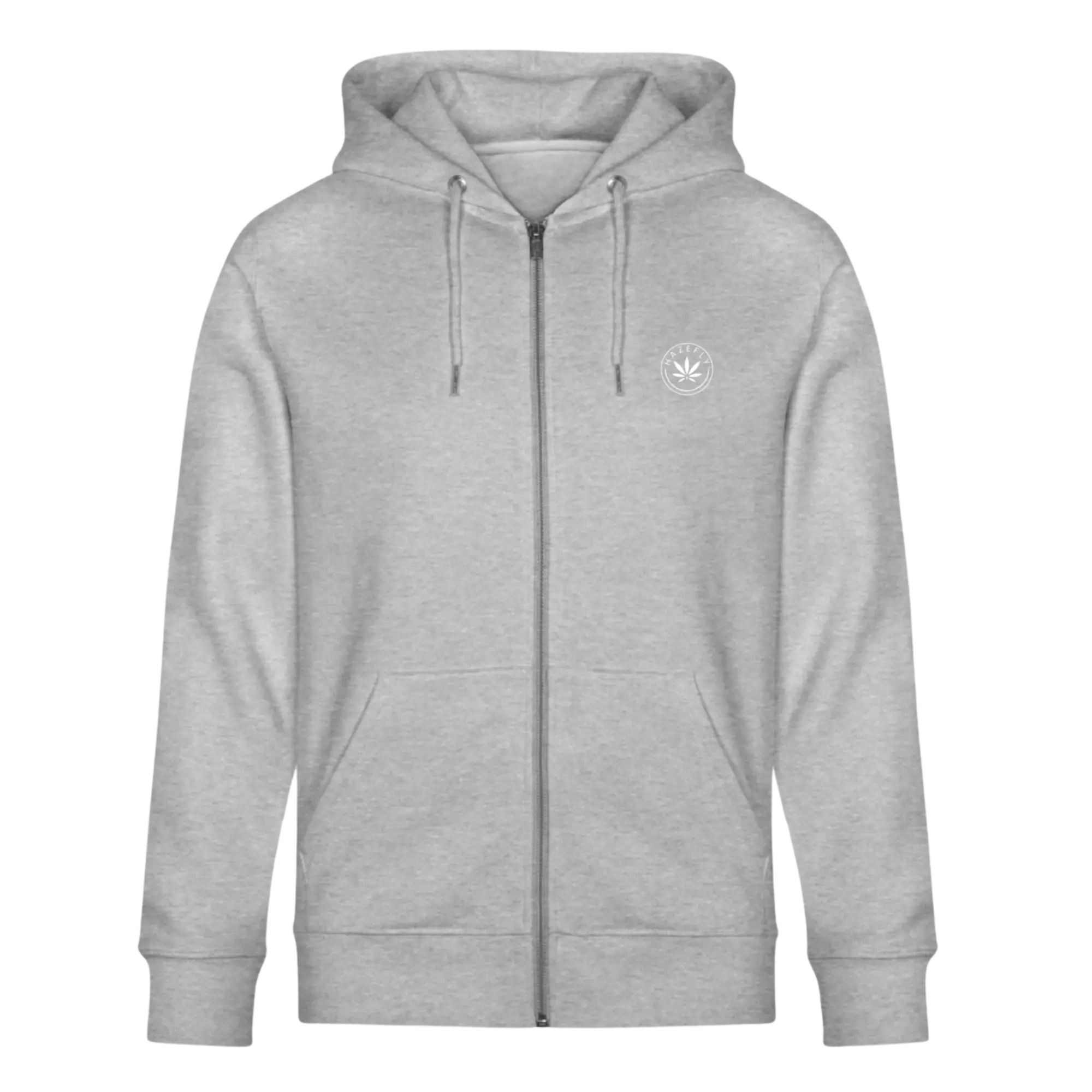 HAZEFLY LOGO WHITE Unisex Bio-Kapuzenjacke