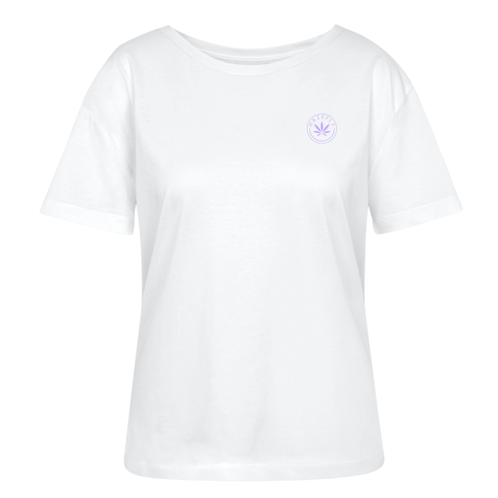 LOGO MAUVE Relaxed Frauen Bio-T-Shirt
