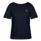 LOGO MAUVE Relaxed Frauen Bio-T-Shirt