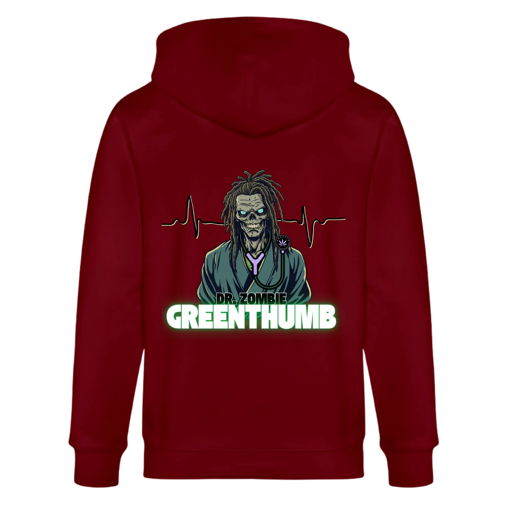 DR. ZOMBIE Unisex Bio-Kapuzenjacke