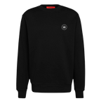 HAZEFLY LOGO WHITE Organic Relaxed Crew Neck