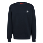 HAZEFLY LOGO WHITE Organic Relaxed Crew Neck