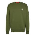 HAZEFLY LOGO WHITE Organic Relaxed Crew Neck