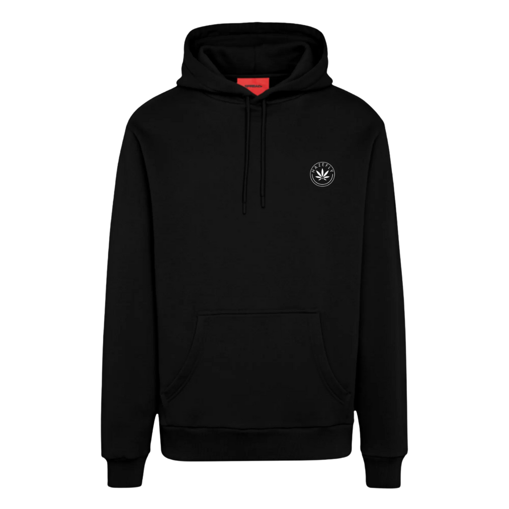 HAZEFLY LOGO WHITE Organic Relaxed Hoodie