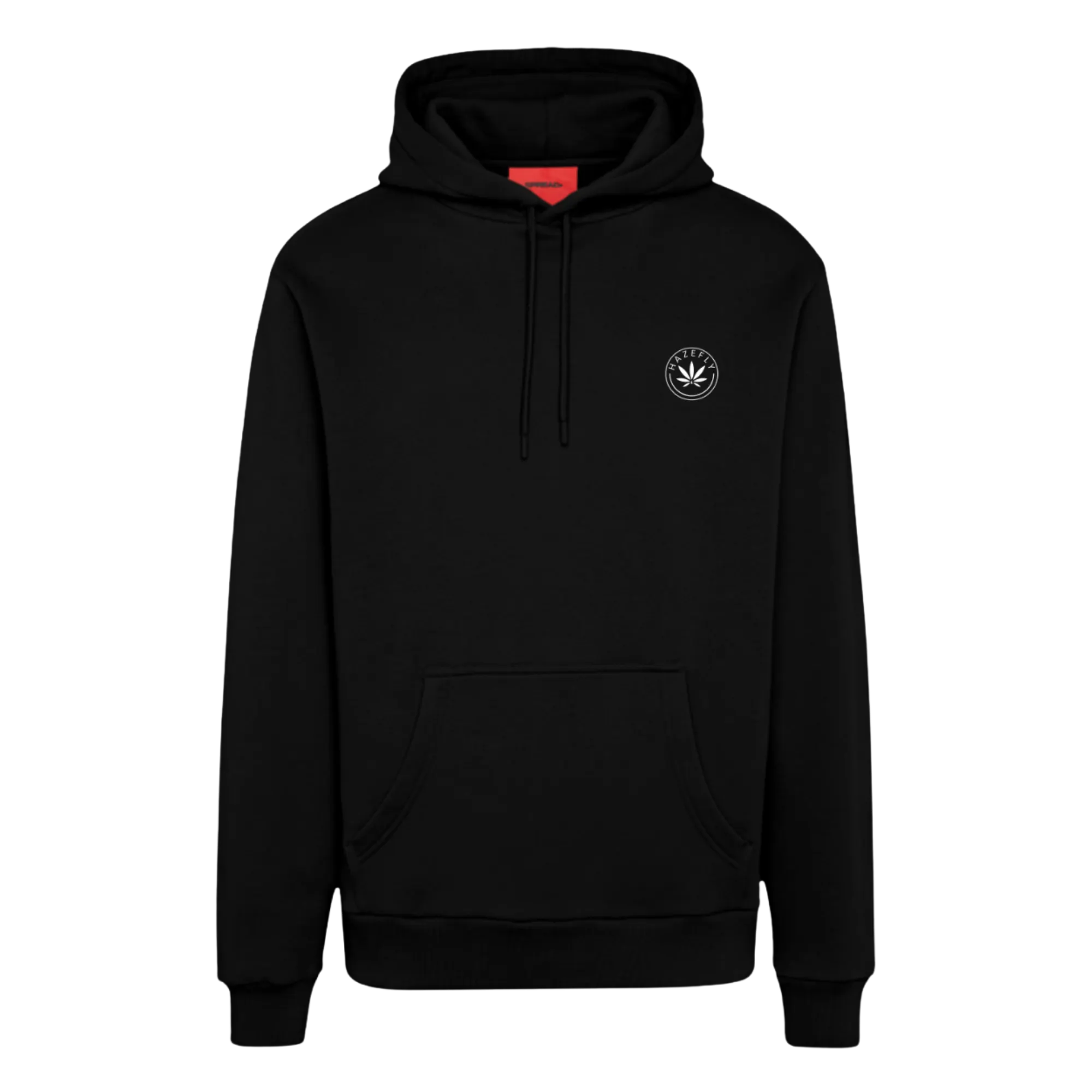 HAZEFLY LOGO WHITE Organic Relaxed Hoodie