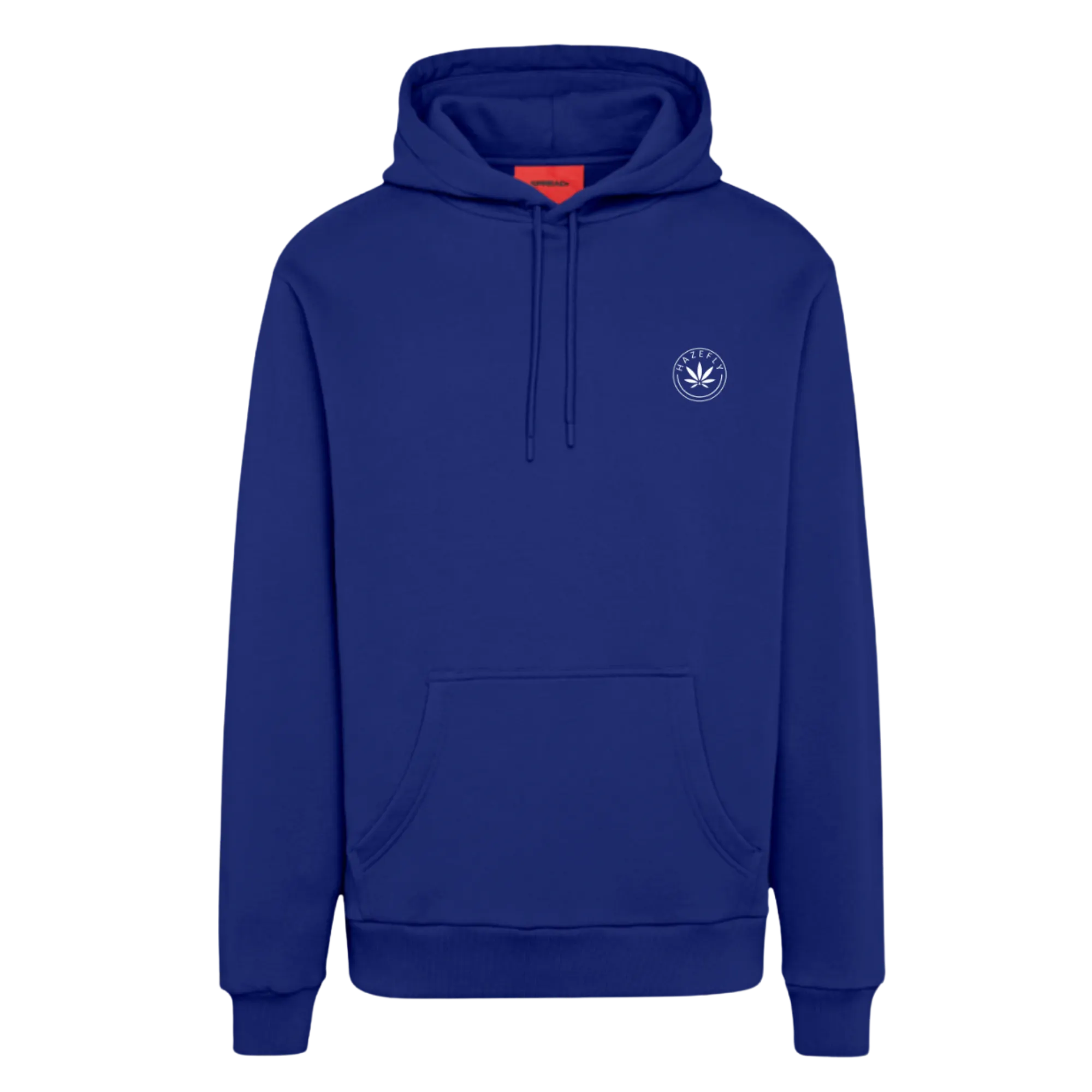 HAZEFLY LOGO WHITE Organic Relaxed Hoodie