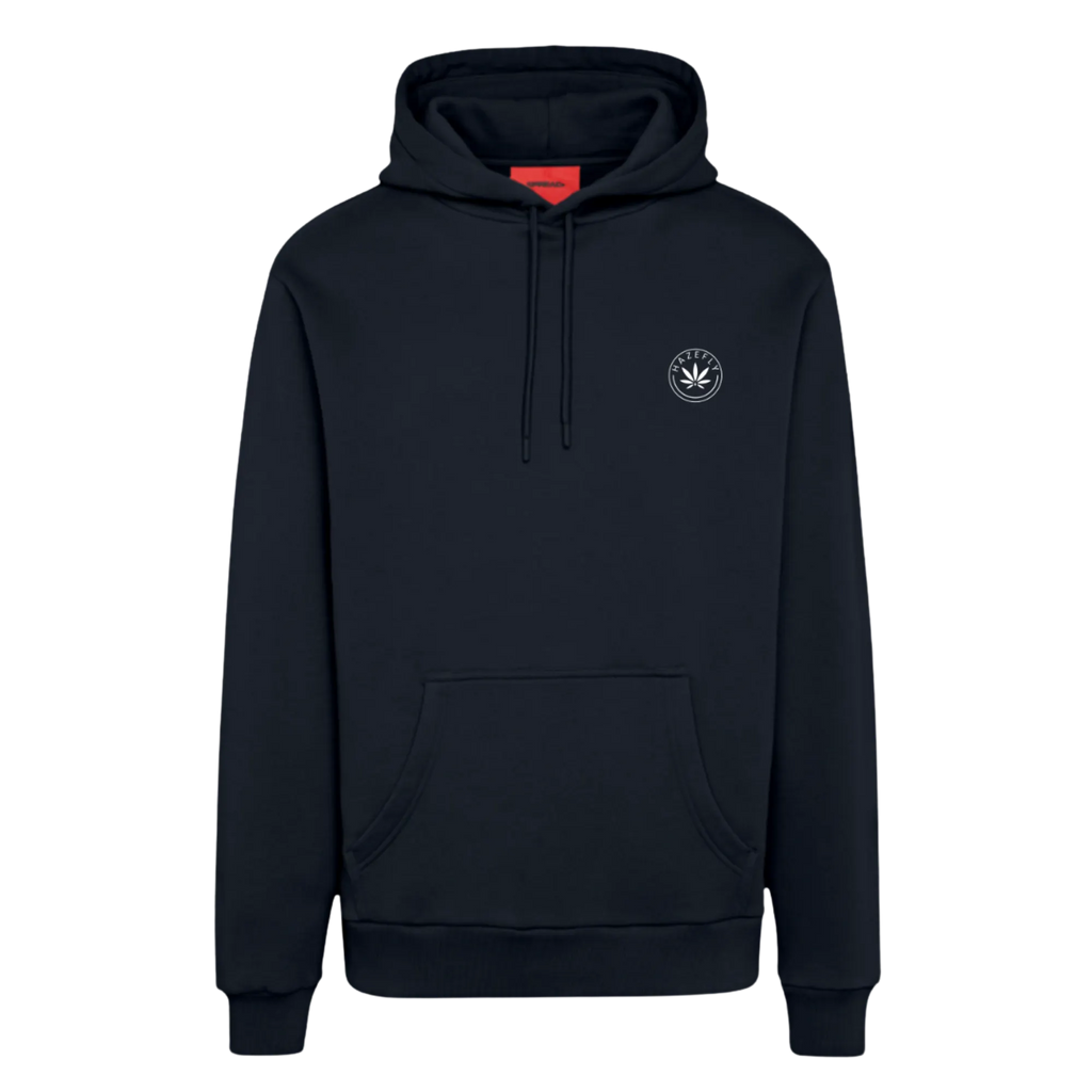 HAZEFLY LOGO WHITE Organic Relaxed Hoodie