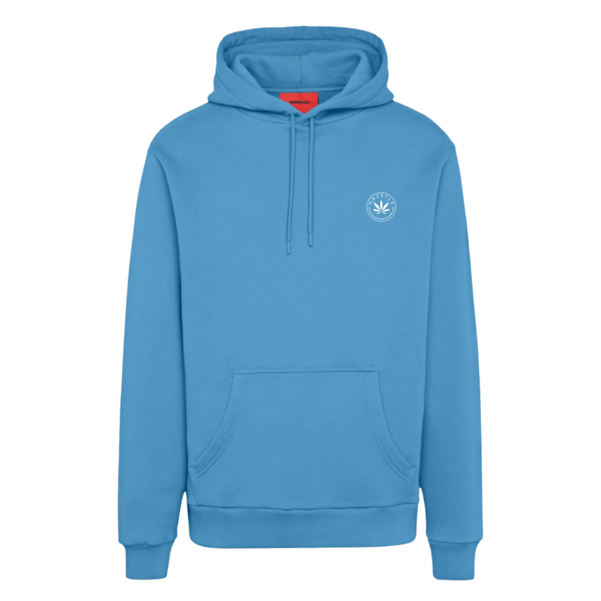 HAZEFLY LOGO WHITE Organic Relaxed Hoodie