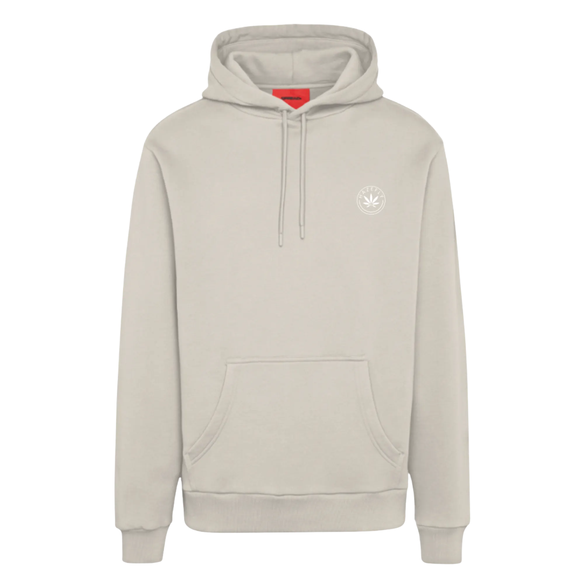 HAZEFLY LOGO WHITE Organic Relaxed Hoodie