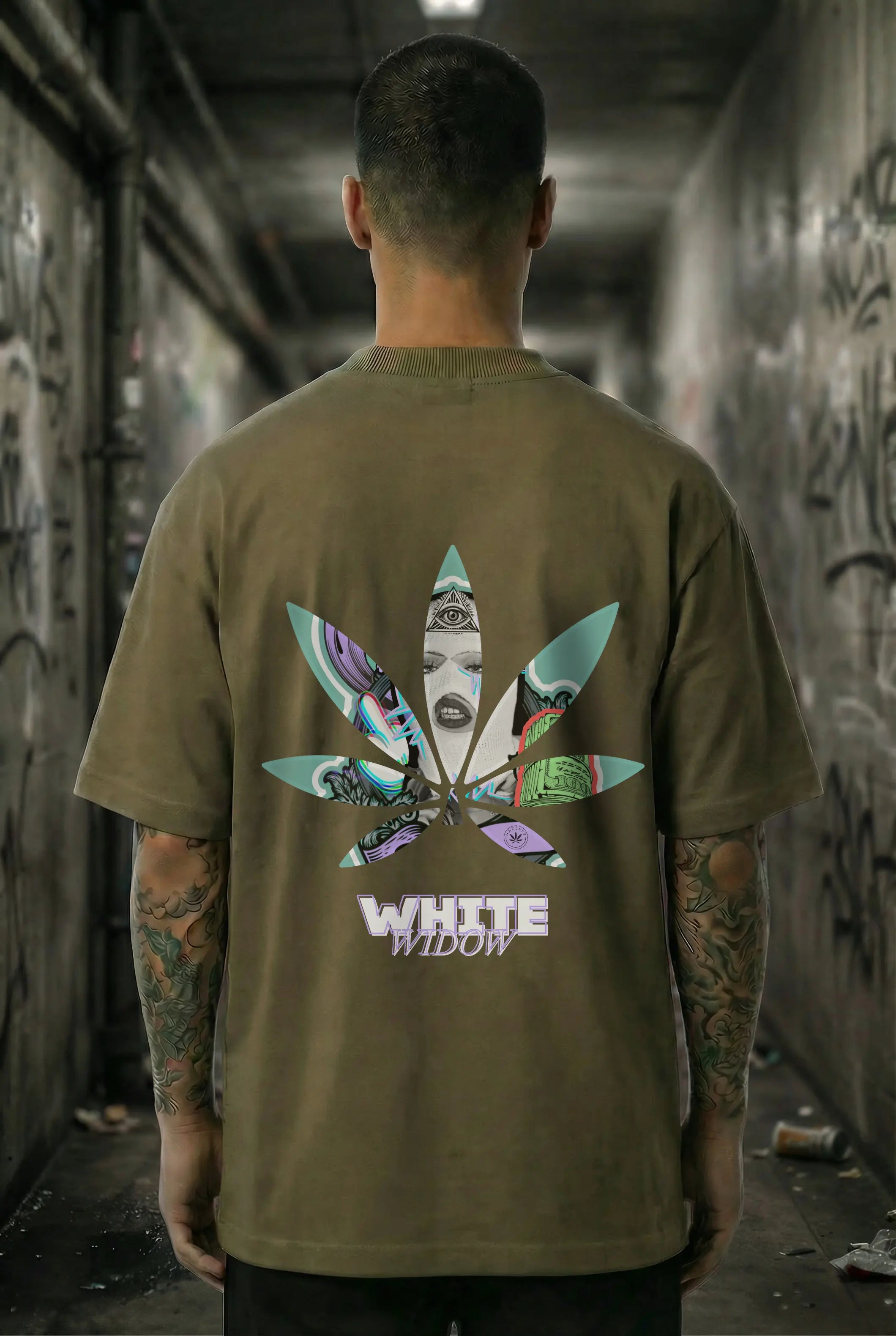 WHITE WIDOW Oversized Unisex Bio T-Shirt