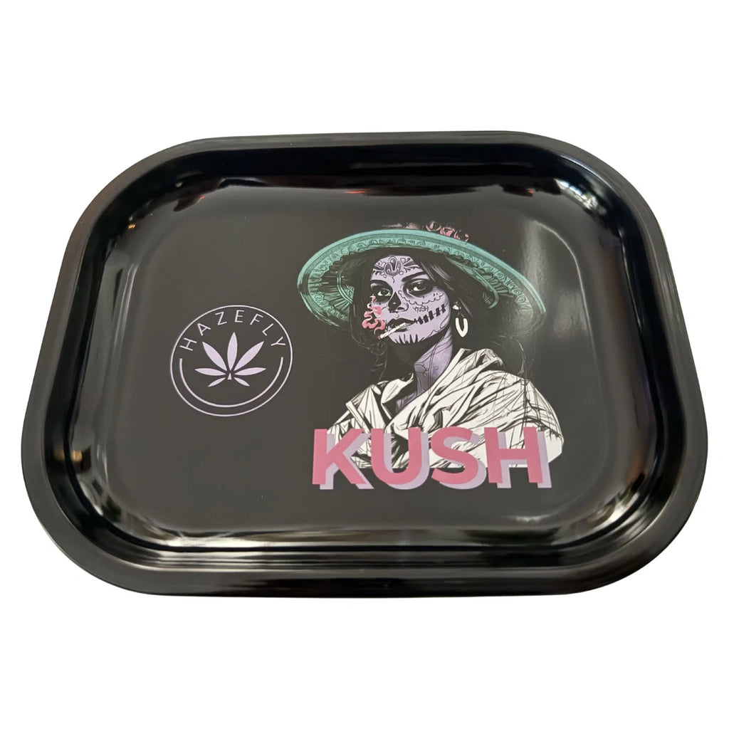HAZEFLY Tray – La Catrina Metall-Tablett Detailansicht