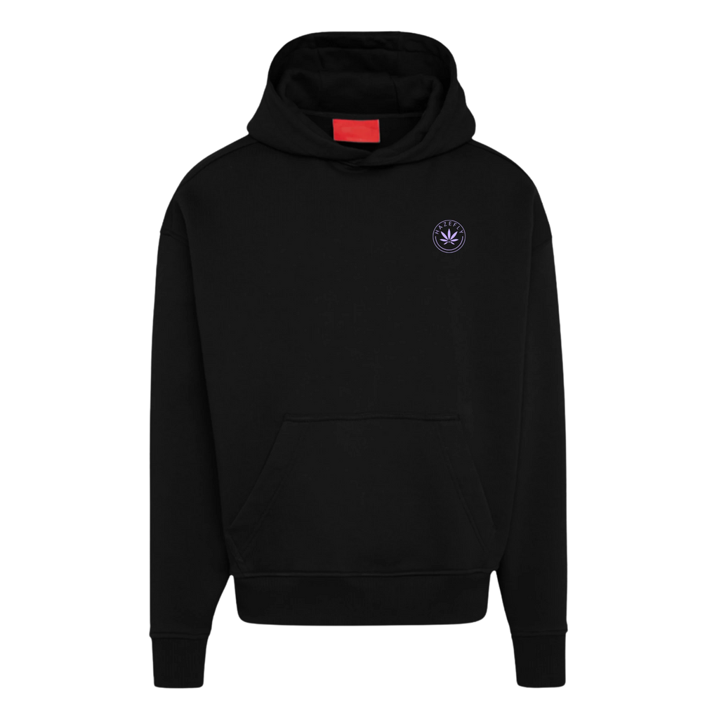 HAZEFLY LOGO MAUVE Heavyweight Oversized Organic Hoodie