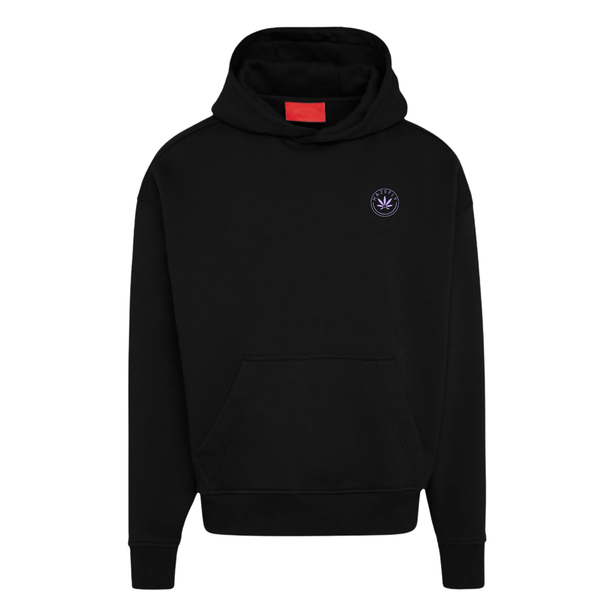HAZEFLY LOGO MAUVE Heavyweight Oversized Organic Hoodie