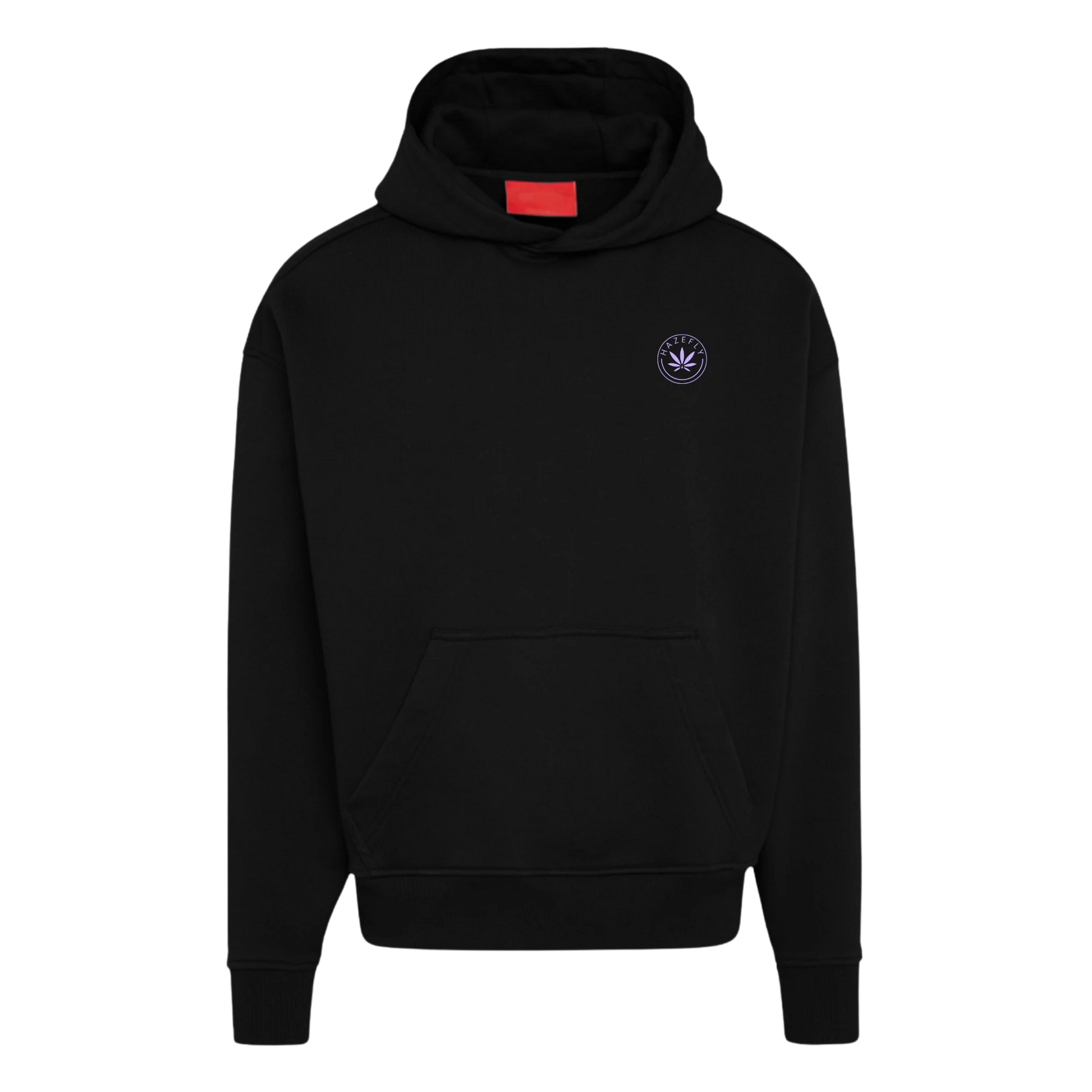 HAZEFLY LOGO MAUVE Heavyweight Oversized Organic Hoodie