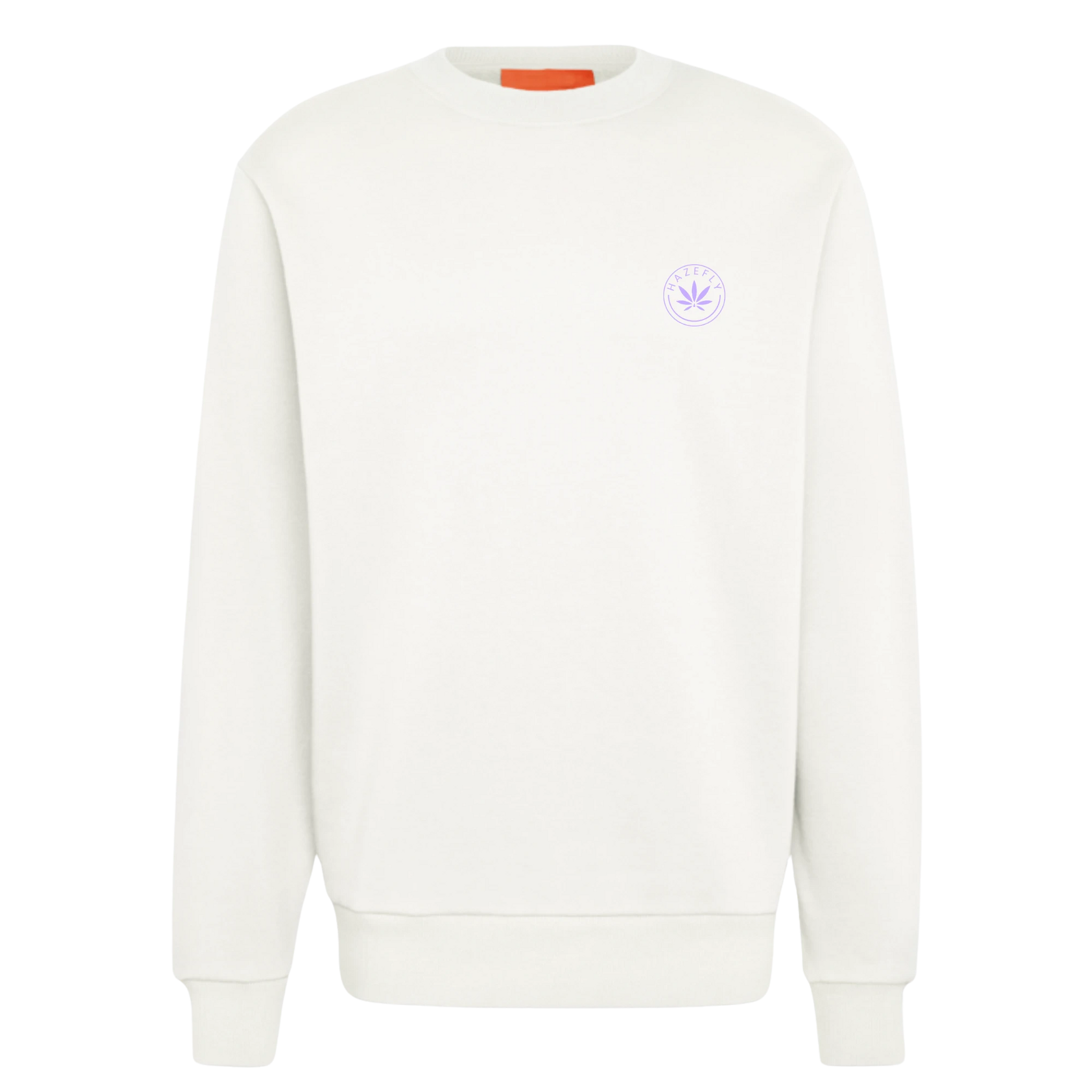 HAZEFLY LOGO MAUVE Organic Relaxed Crew Neck