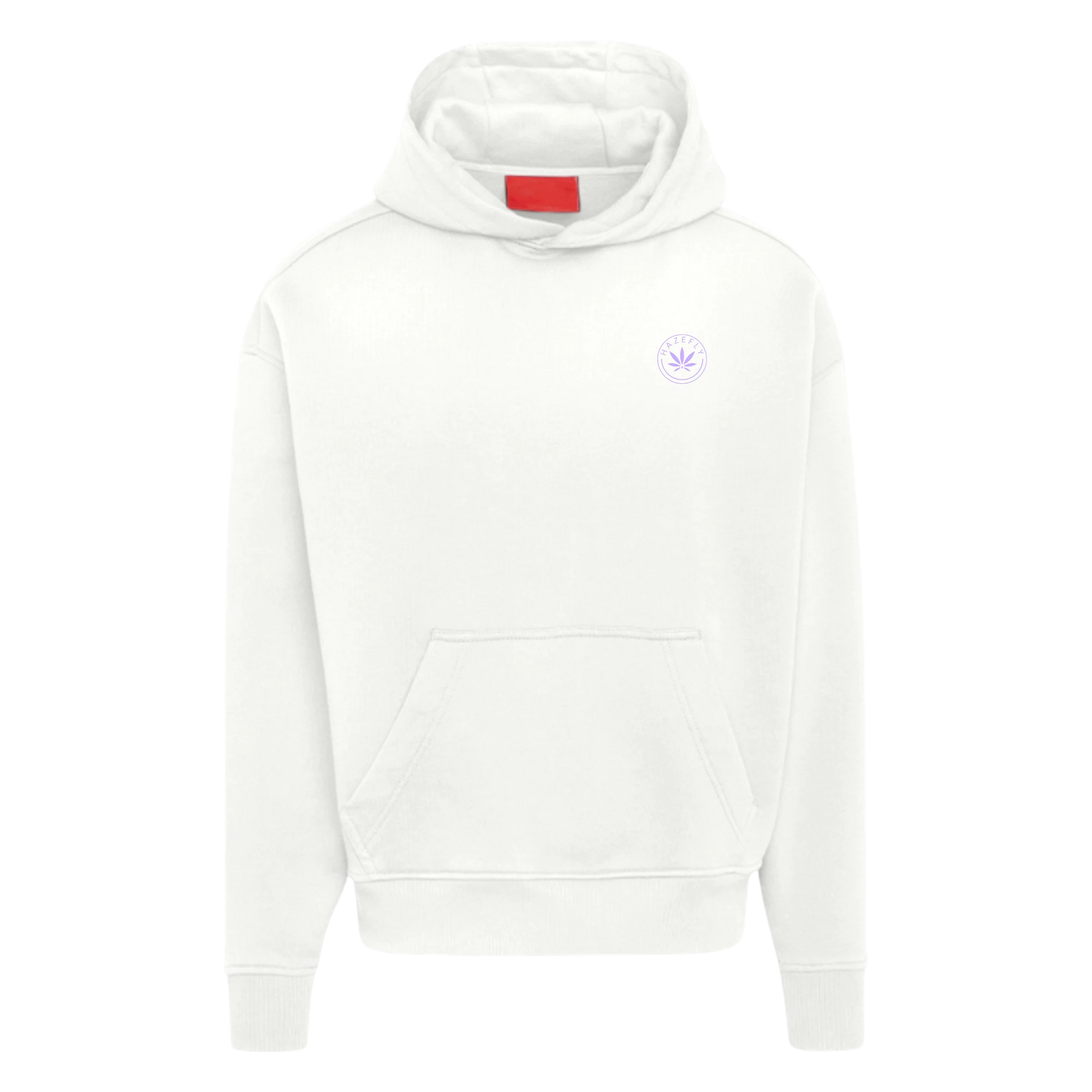 HAZEFLY LOGO MAUVE Heavyweight Oversized Organic Hoodie