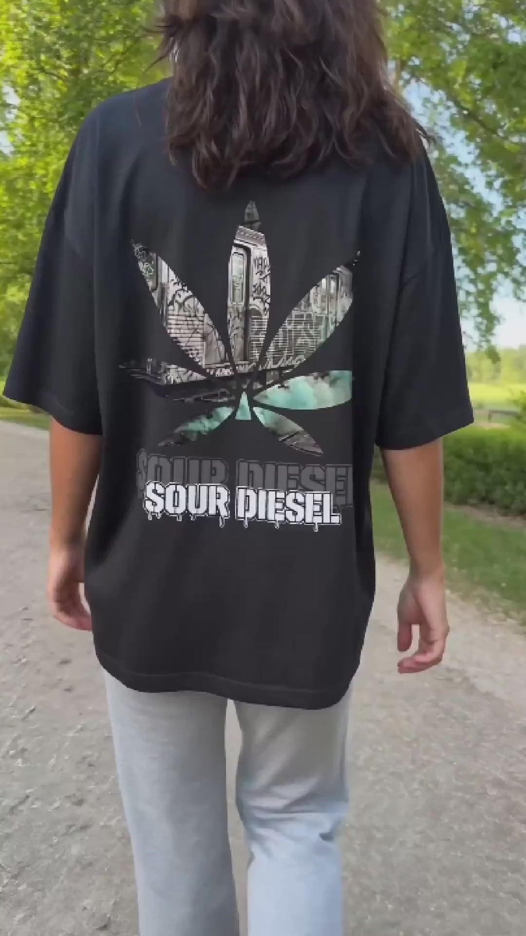 SOUR DIESEL Oversized Unisex Bio T-Shirt
