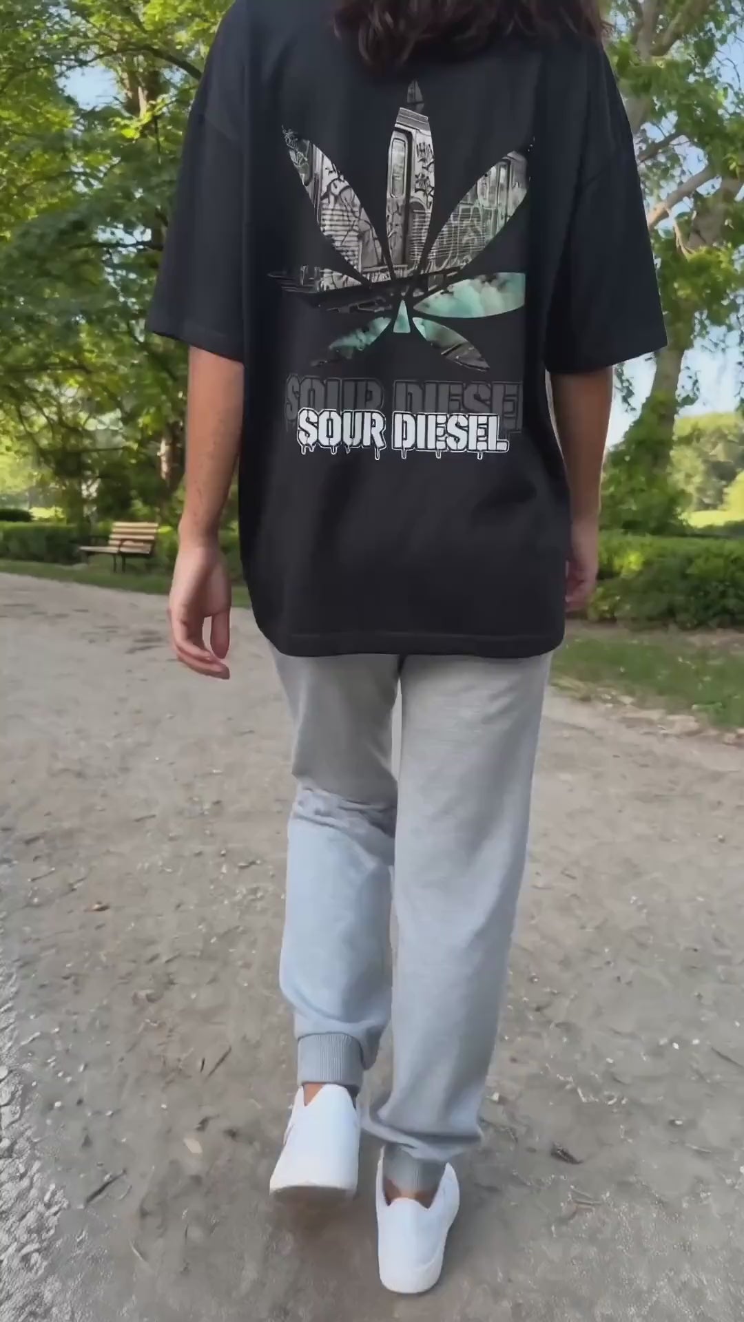 SOUR DIESEL Oversized Unisex Bio T-Shirt